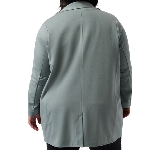 NWT Athleta Eastbound Blazer Minimalist Gray Sage Green Jacket Women’s Size18 - Picture 4 of 16